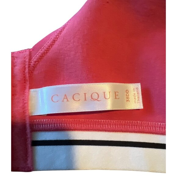 Cacique Lightly Lined No Wire Bra Pink 38DD - Picture 3 of 5